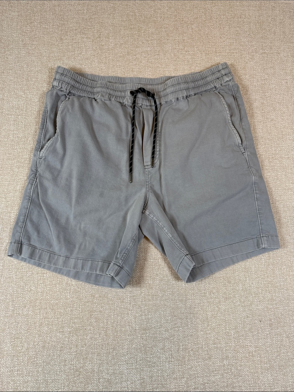 Faherty Men's Essential Drawstring Shorts Gray Size Medium